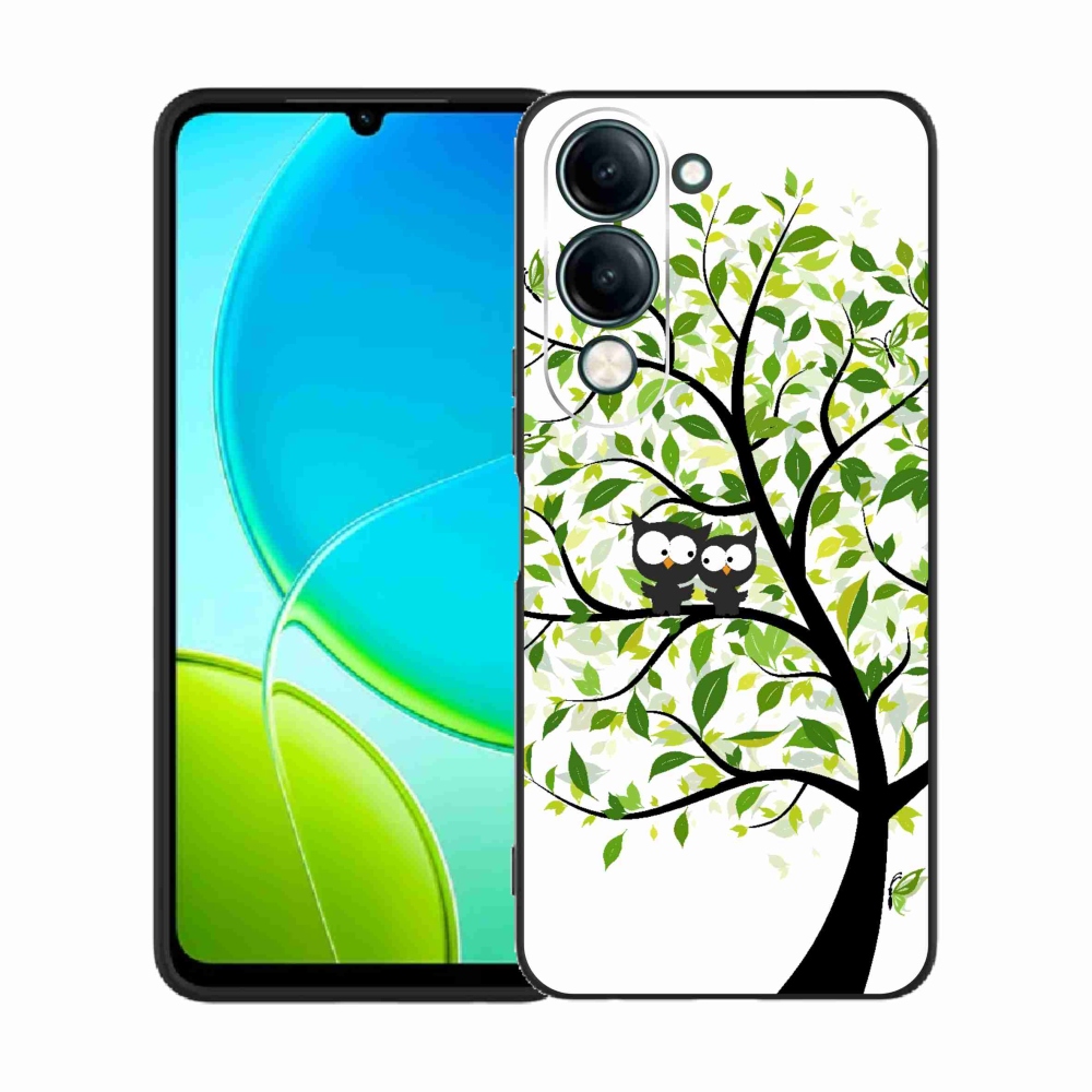 Gelový kryt mmCase na Vivo Y29s 5G - sovičky na stromě