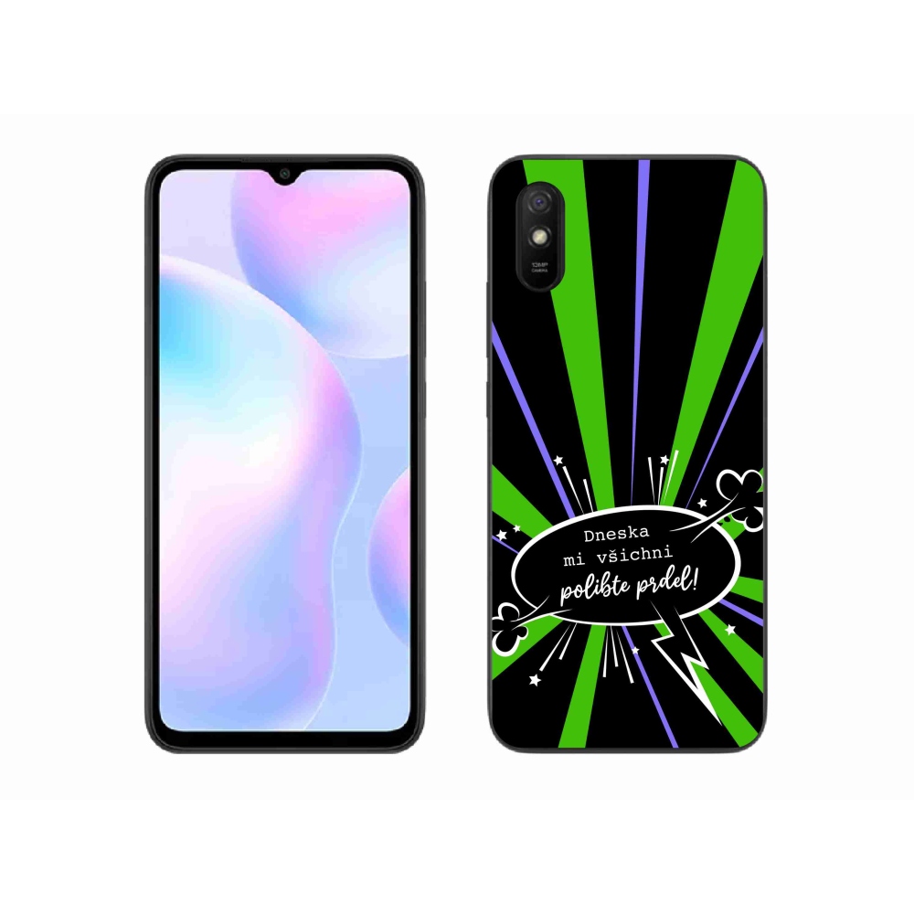 Gelový kryt mmCase na Xiaomi Redmi 9A - vtipný text 15 černé pozadí