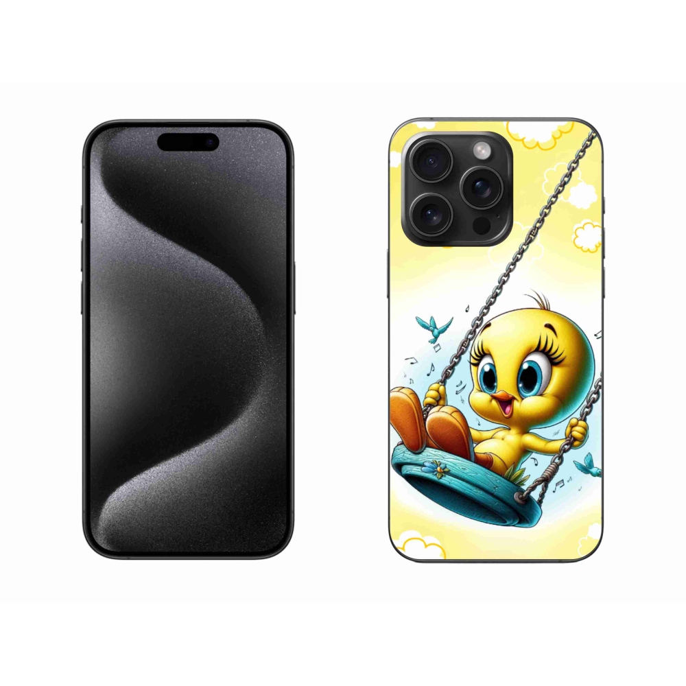 Gelový kryt mmCase na iPhone 15 Pro Max - tweety