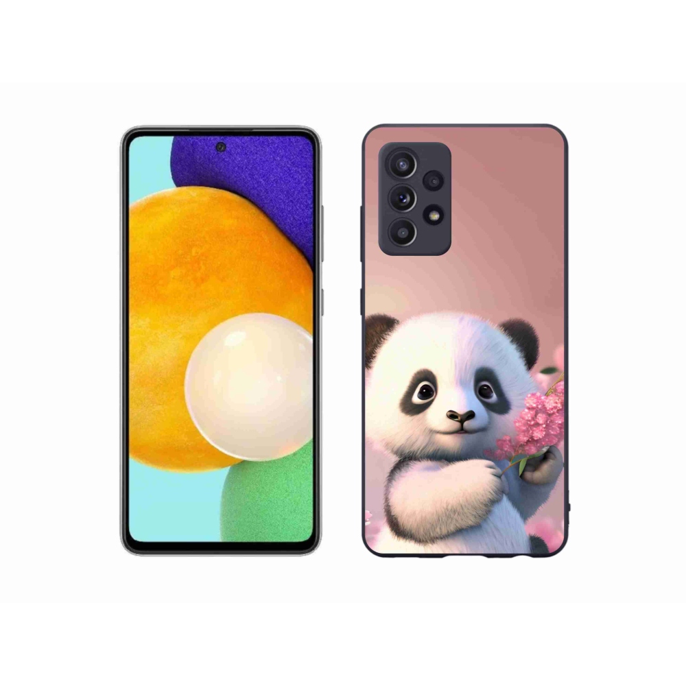 Gelový kryt mmCase na Samsung Galaxy A52/A52 5G - roztomilá panda