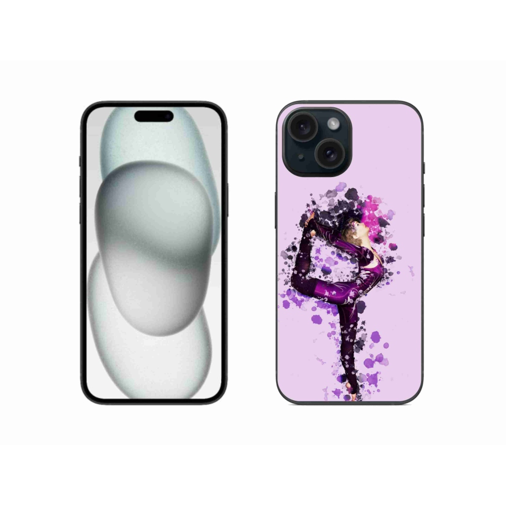 Gelový kryt mmCase na iPhone 15 - baletka