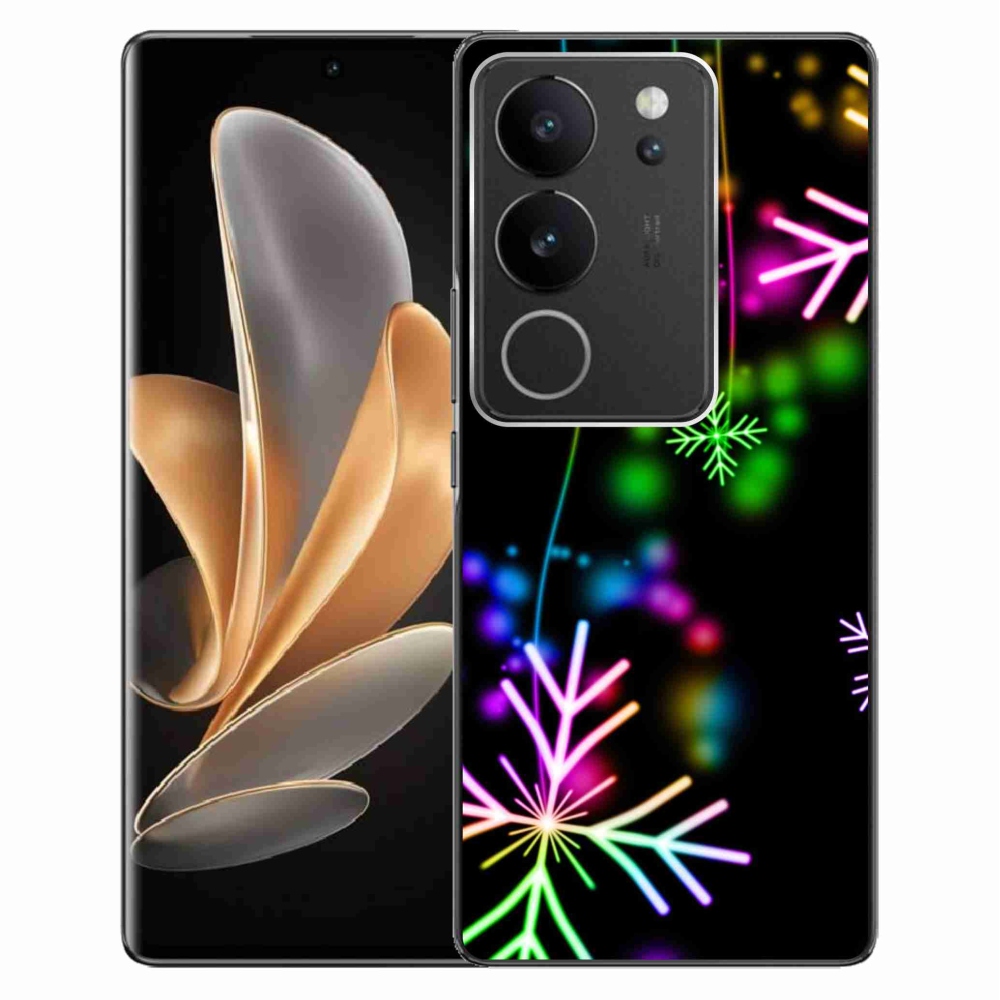 Gelový kryt mmCase na Vivo V29 5G - barevné vločky