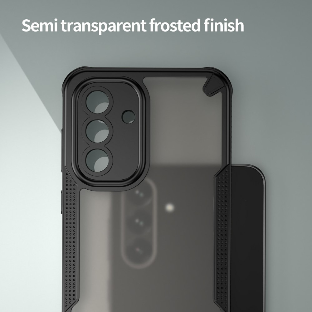 Frosted odolný kryt na Samsung Galaxy A36 5G - černý