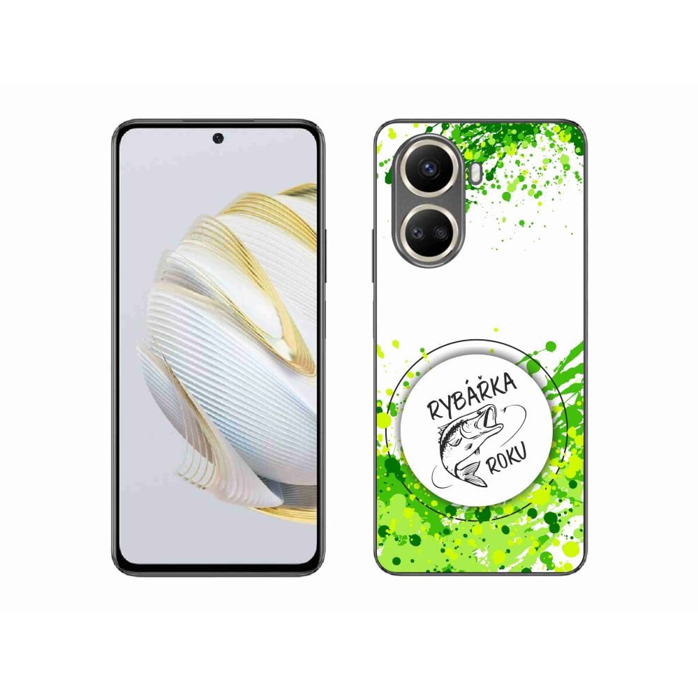 Gelový kryt mmCase na Huawei Nova 10 SE - rybářka roku bílé pozadí