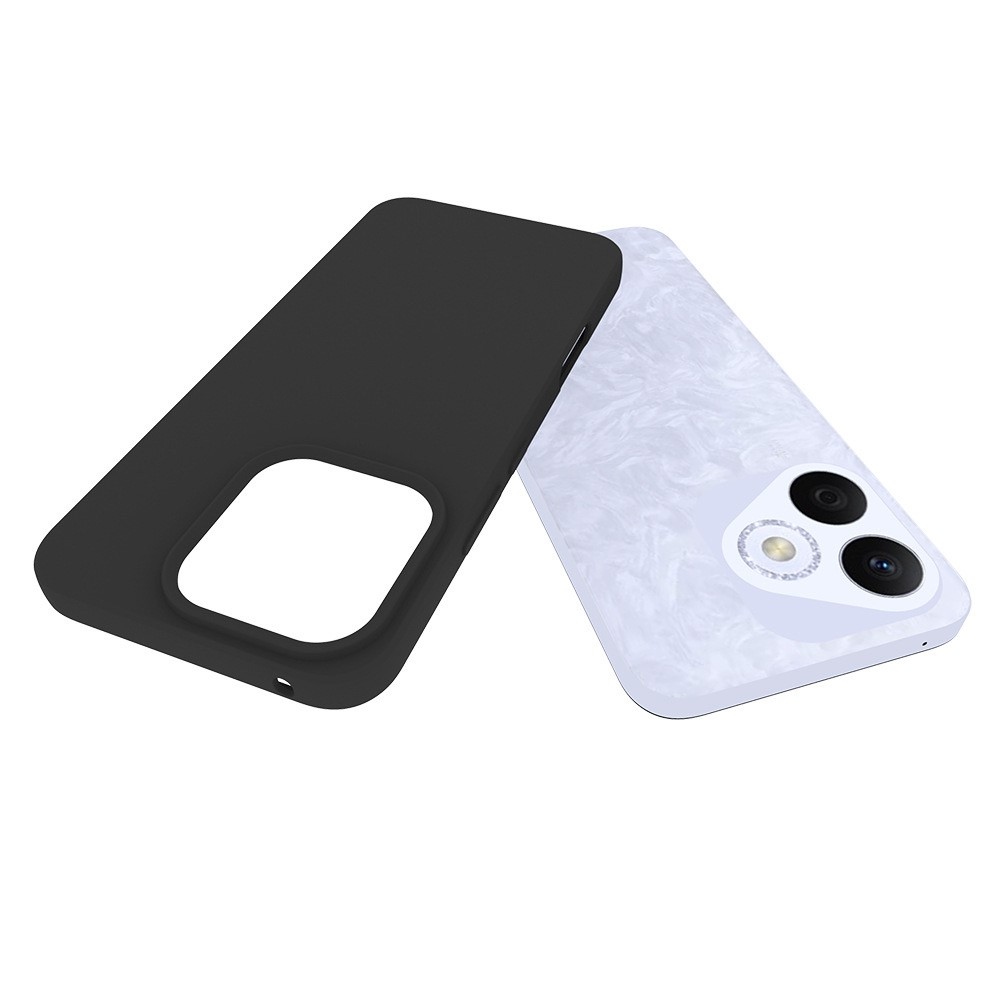 Matný gelový obal na Honor 400 Lite - černý