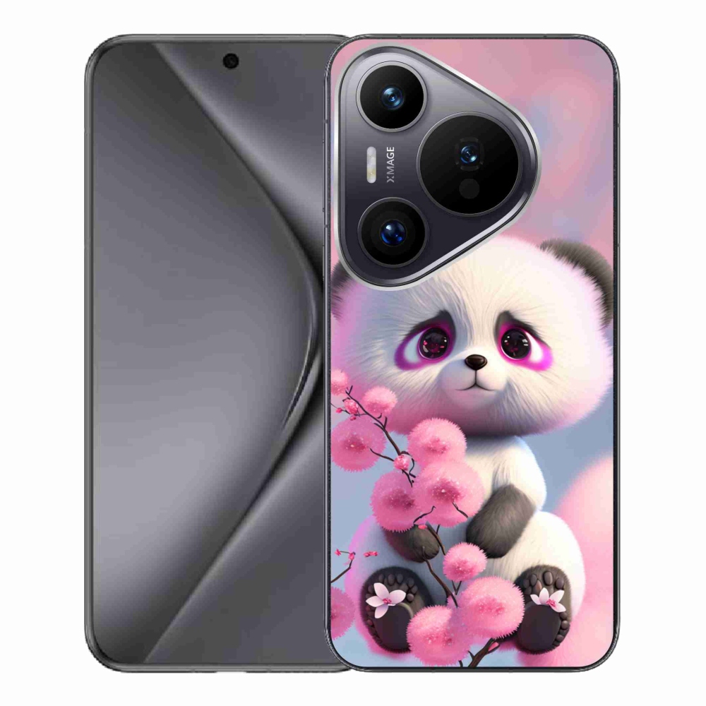 Gelový kryt mmCase na Huawei Pura 70 Pro - roztomilá panda 1