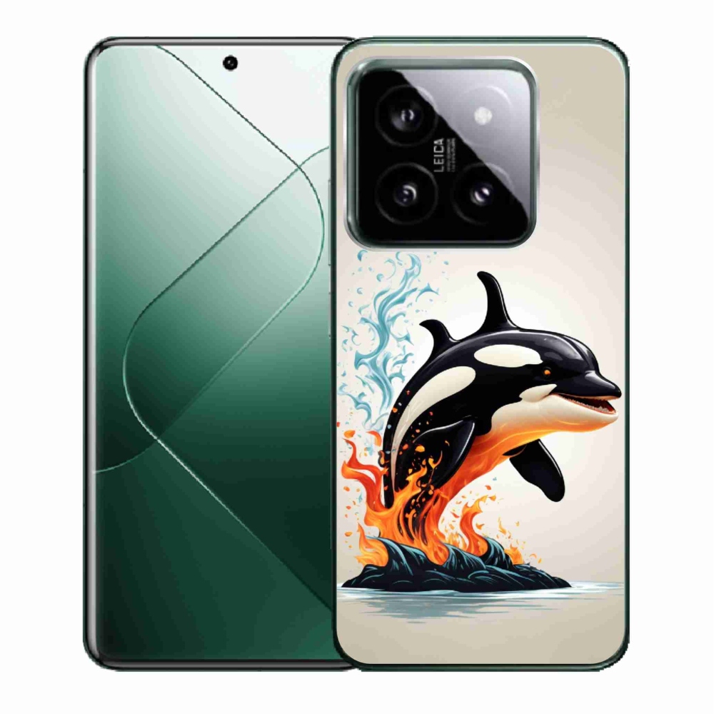 Gelový kryt mmCase na Xiaomi 14 - kosatka