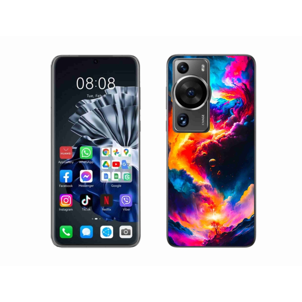 Gelový kryt mmCase na Huawei P60 Pro - abstraktní motiv