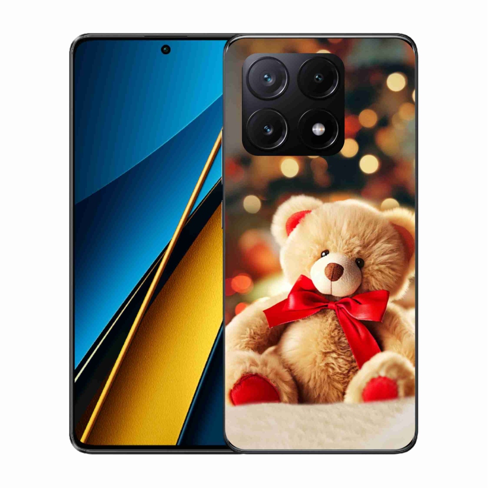 Gelový kryt mmCase na Xiaomi Poco X6 Pro 5G - plyšový medvídek