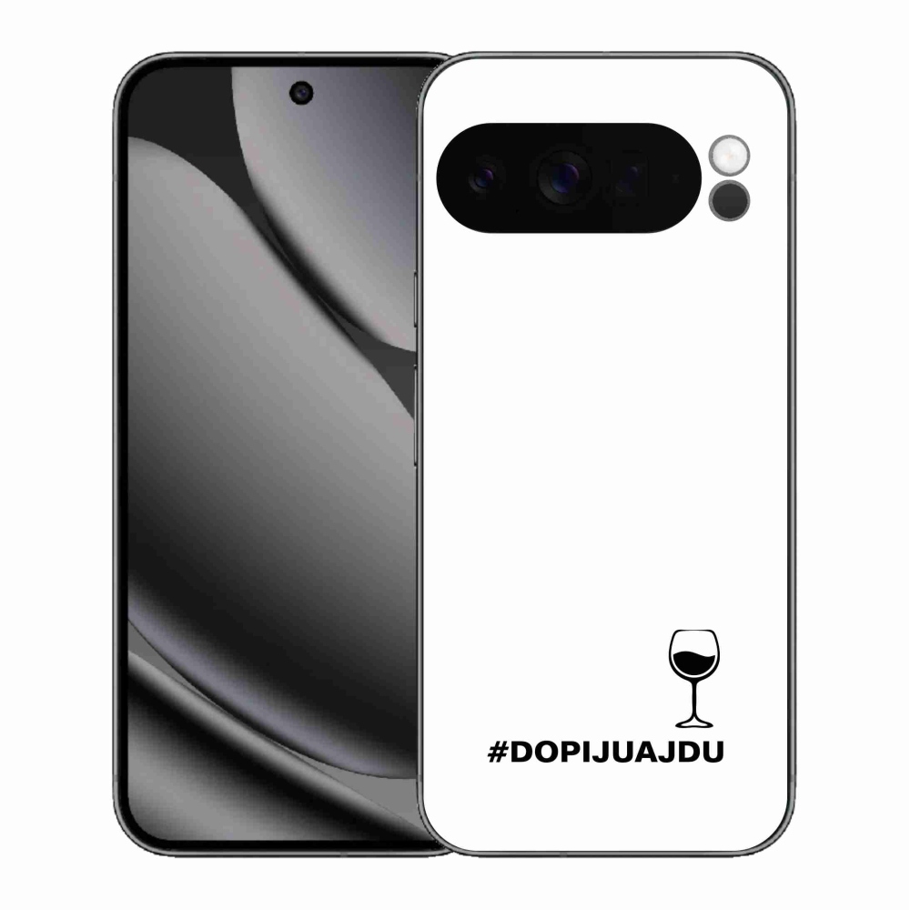 Gelový kryt mmCase na Google Pixel 10 Pro XL - vinný motiv bílé pozadí