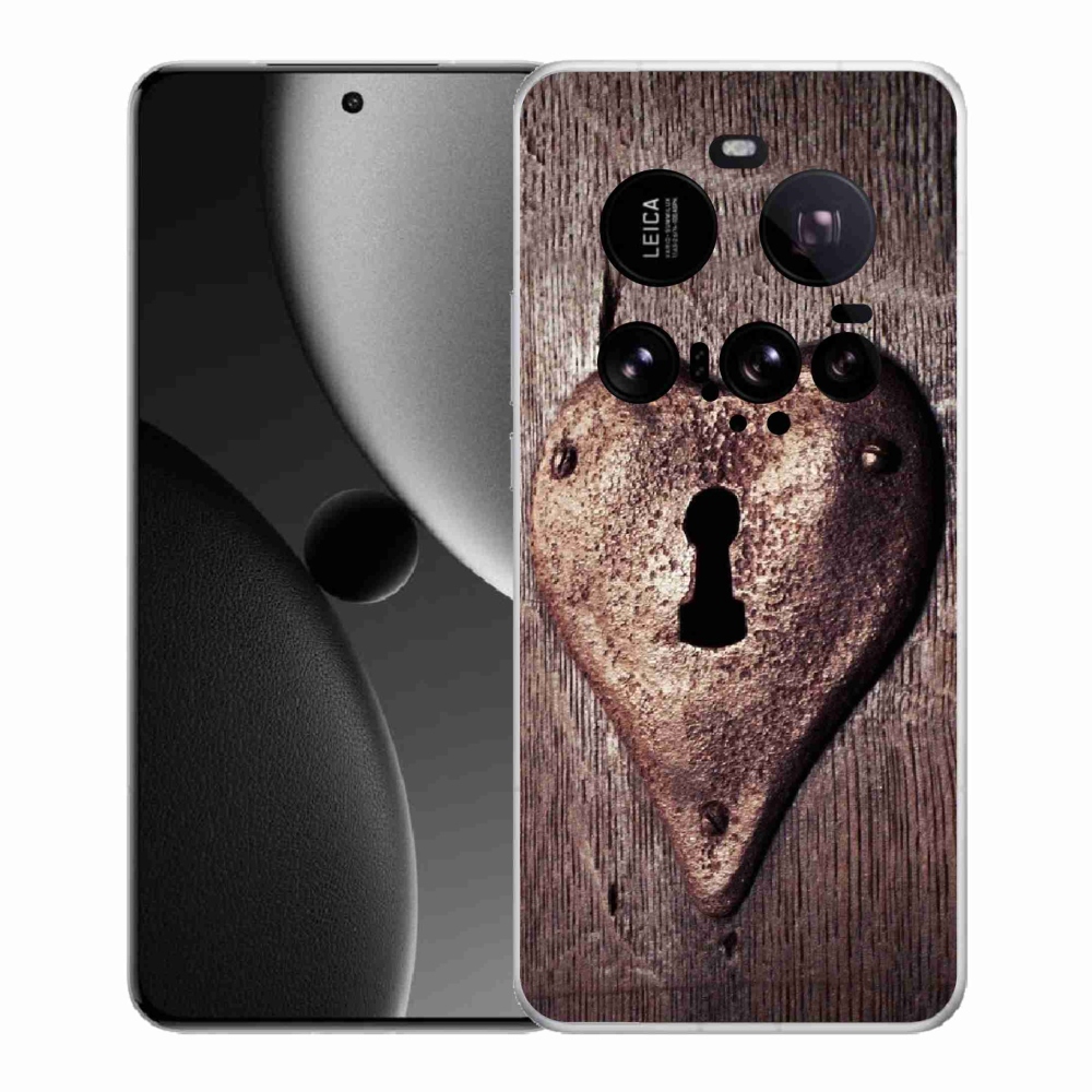 Gelový kryt mmCase na Xiaomi 15 Ultra - zámek ve tvaru srdce