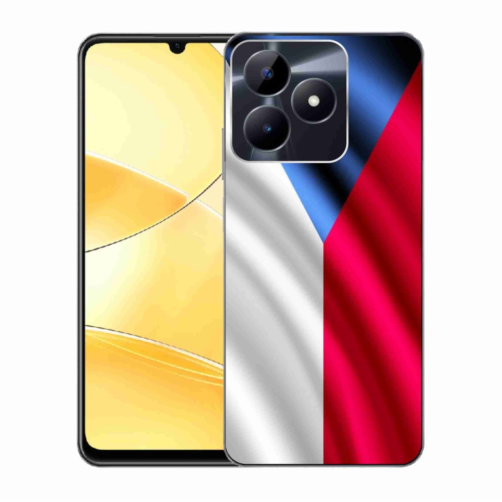 Gelový kryt mmCase na Realme C51/C53 - česká vlajka
