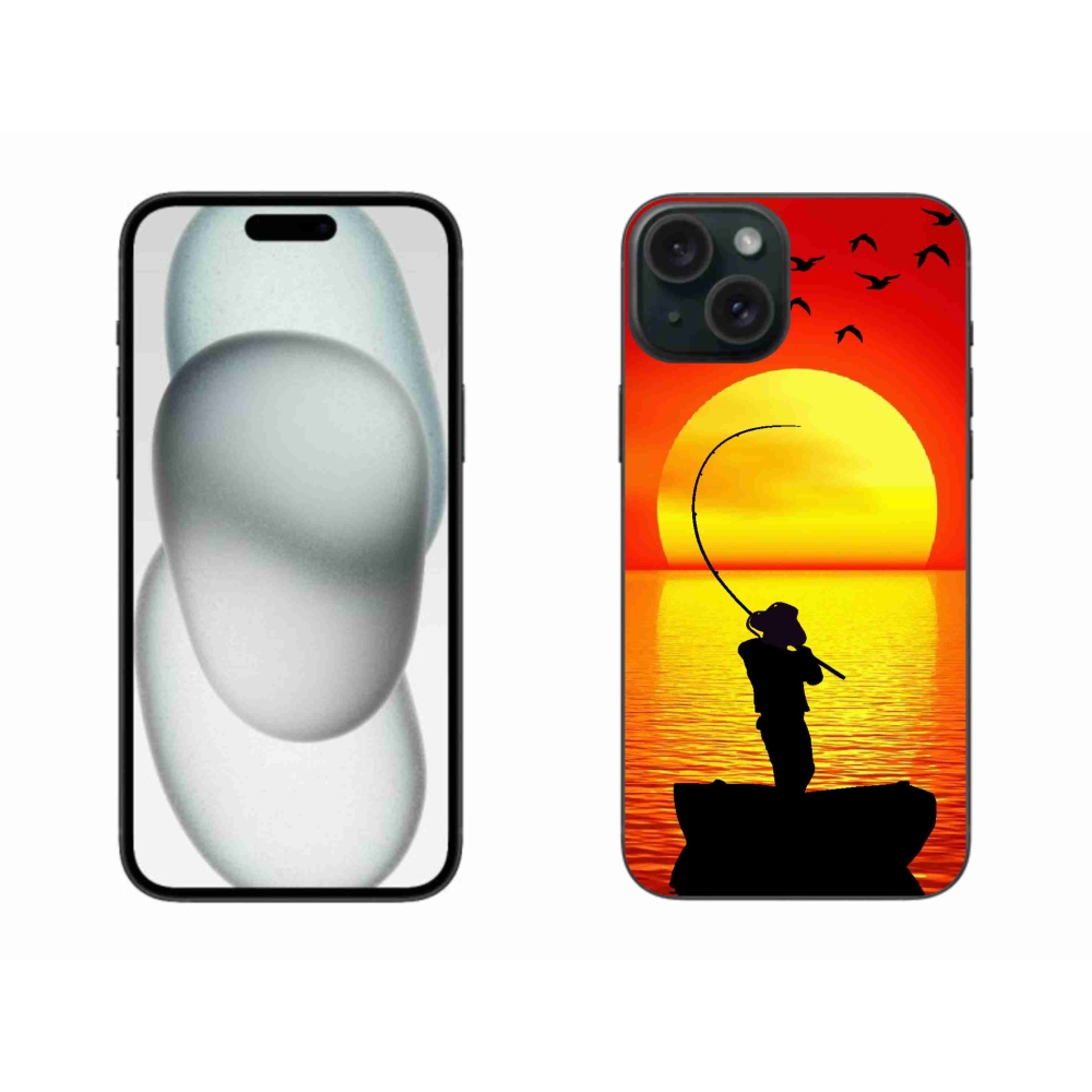 Gelový kryt mmCase na iPhone 15 Plus - rybaření