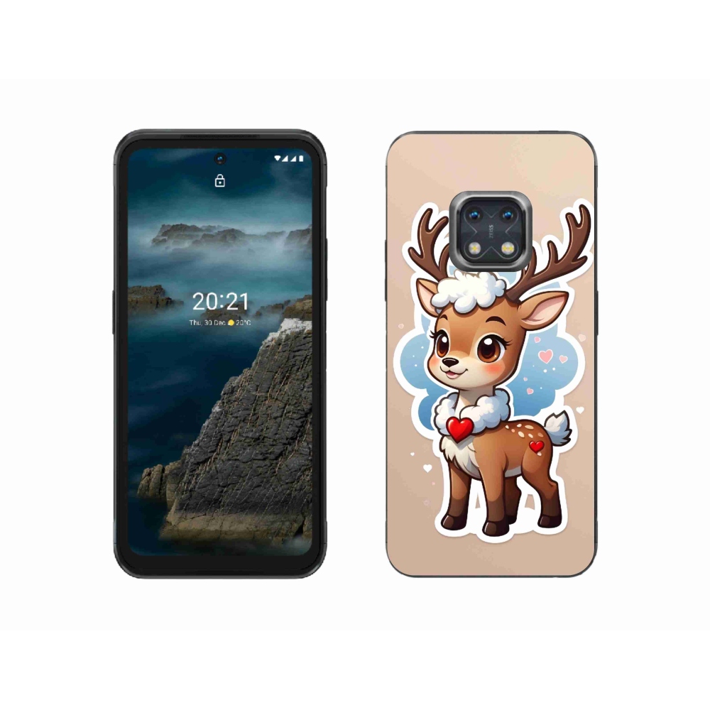 Gelový kryt mmCase na Nokia XR20 - kreslený sob