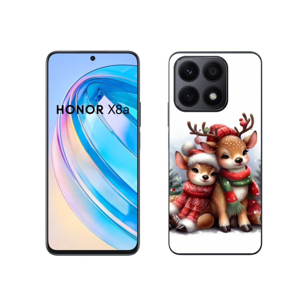 Gelový kryt mmCase na Honor X8a - vánoční sobi