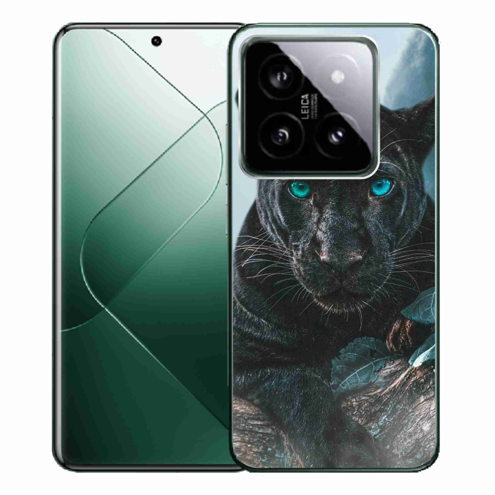 Gelový kryt mmCase na Xiaomi 14 Pro - černý panter