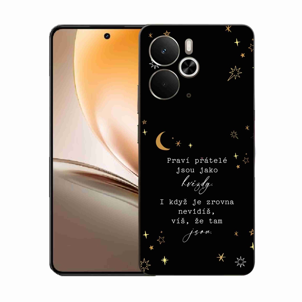 Gelový kryt mmCase na Realme 14 5G - citát 6 černé pozadí