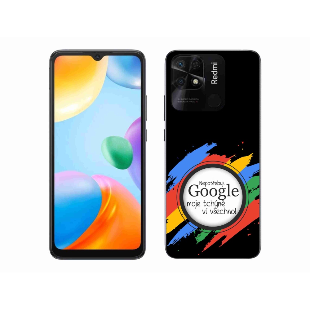 Gelový kryt mmCase na Xiaomi Redmi 10C - tchýně ví všechno černé pozadí