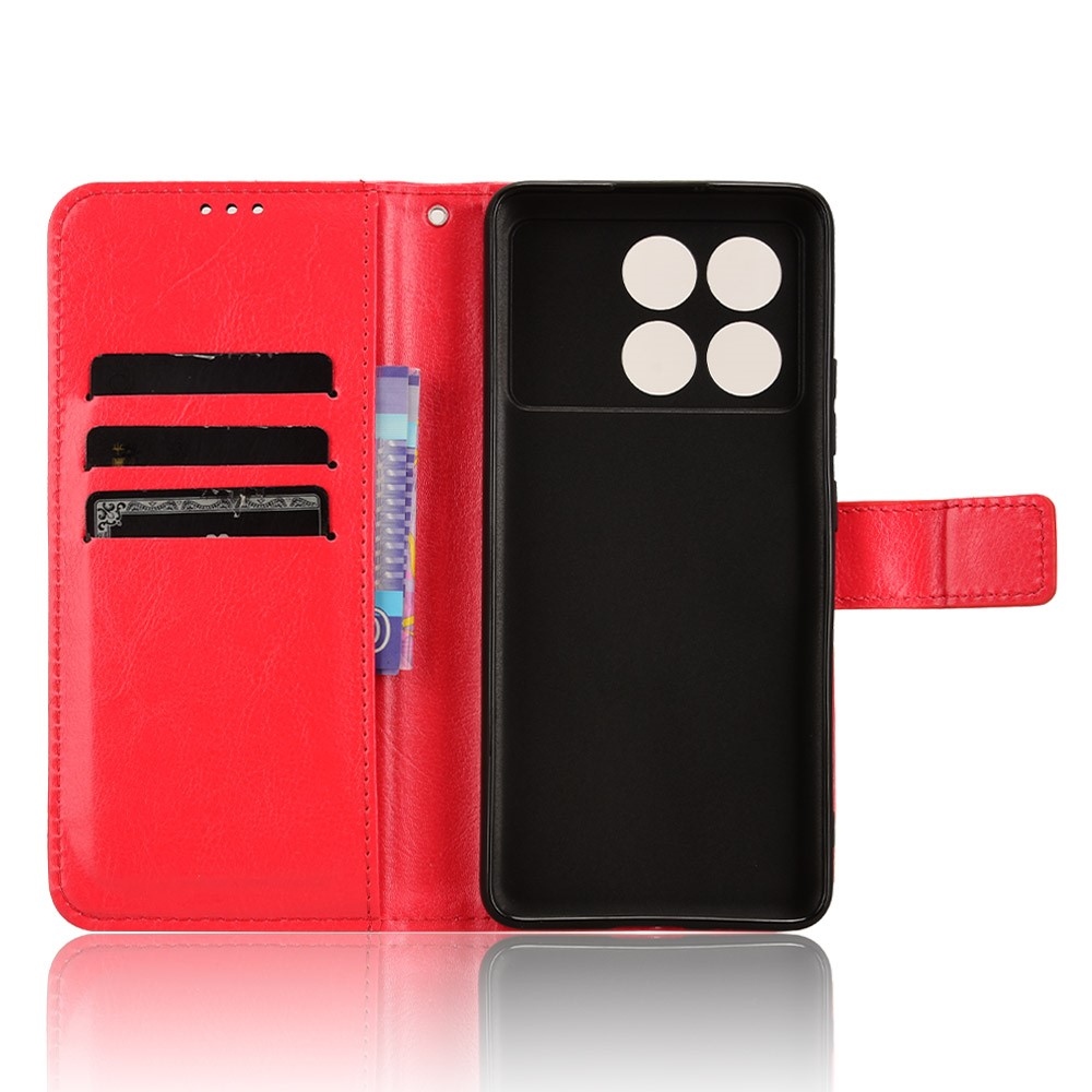 Wallet knížkové pouzdro na Xiaomi Poco X6 Pro 5G - červené