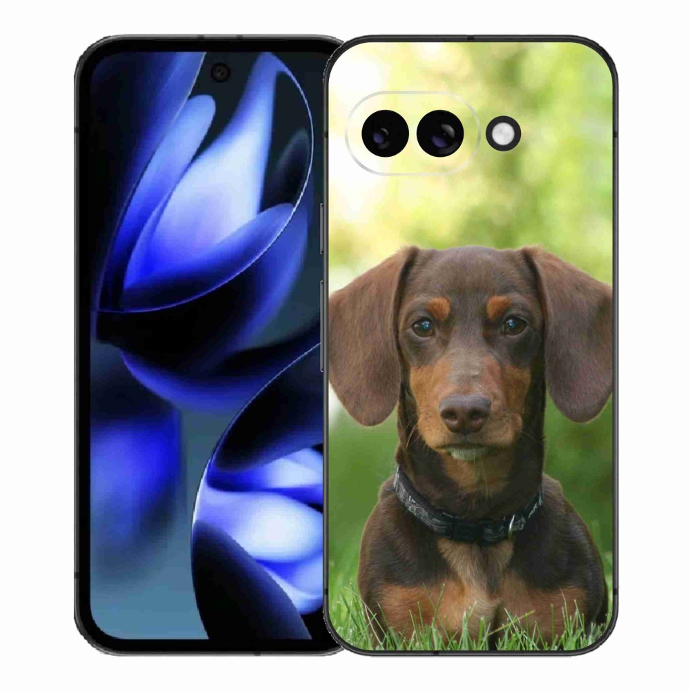 Gelový kryt mmCase na Google Pixel 9a - hnědý jezevčík