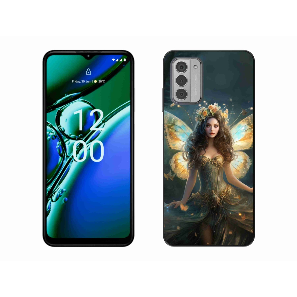 Gelový kryt mmCase na Nokia G42 - motýlí žena
