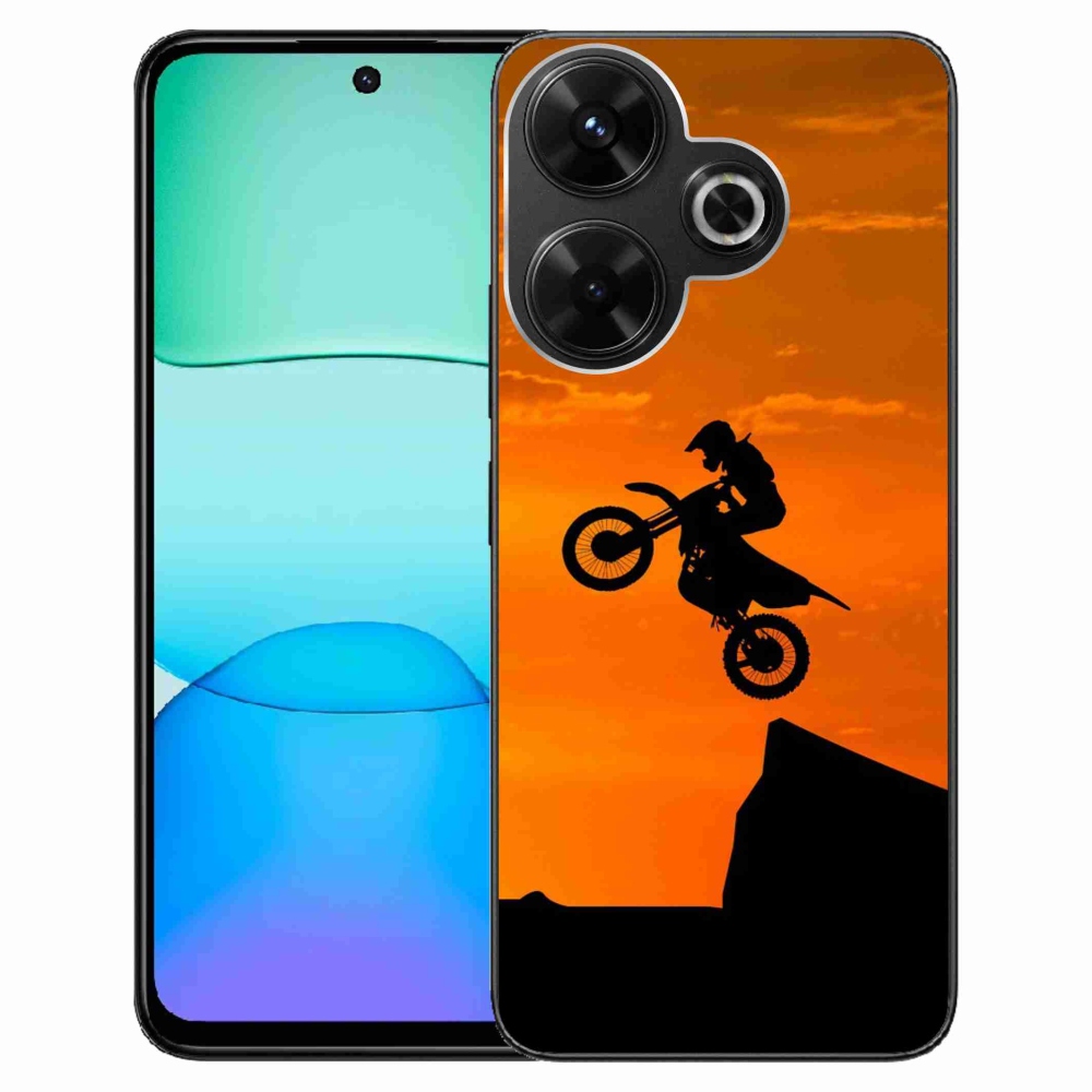 Gelový kryt mmCase na Xiaomi Redmi 13 4G/Poco M6 4G - motocross