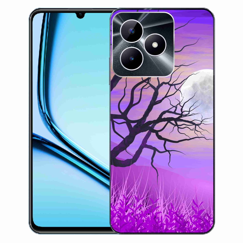 Gelový obal mmCase na Realme Note 50 - kreslený opadaný strom