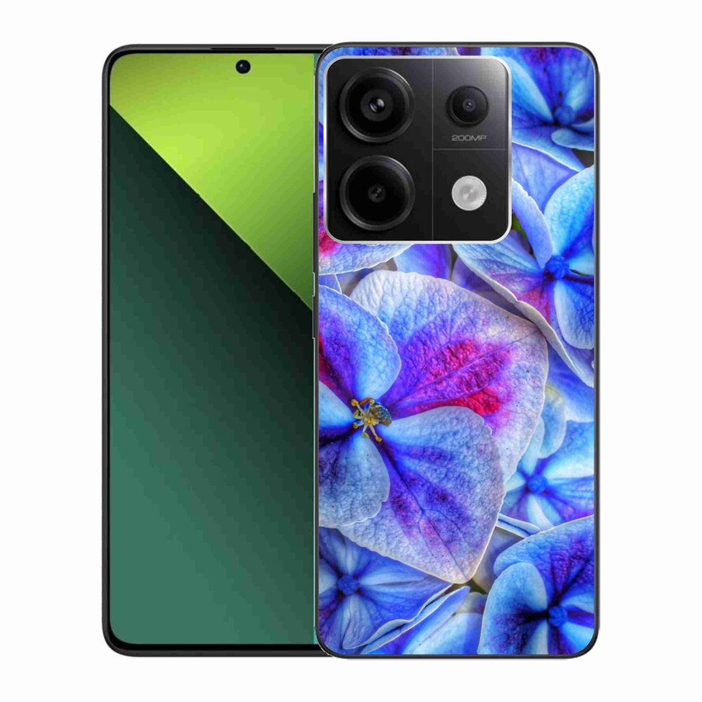 Gelový kryt mmCase na Xiaomi Redmi Note 13 Pro 5G/Poco X6 5G - modré květy 1