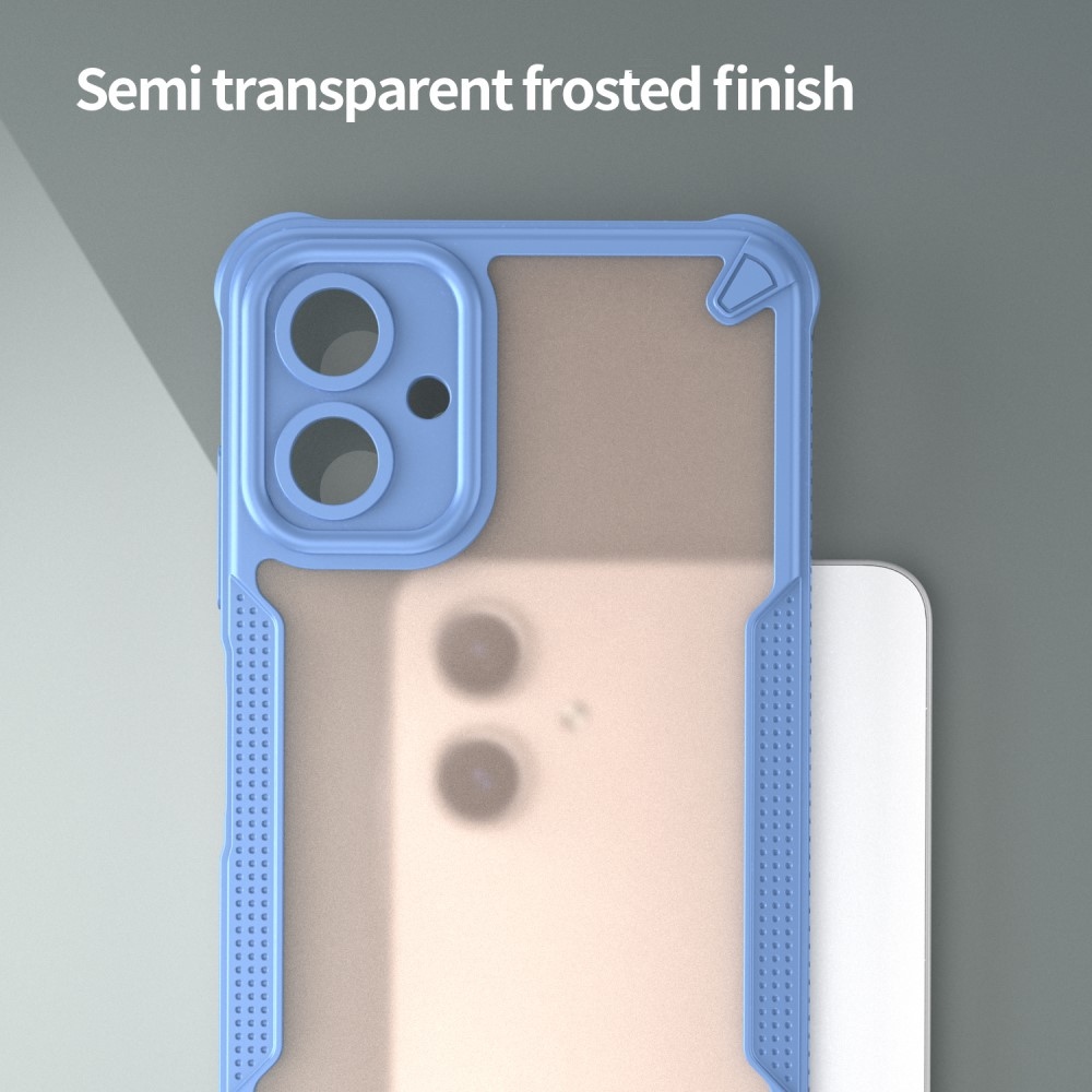 Frosted odolný kryt na Samsung Galaxy A06 4G - modrý