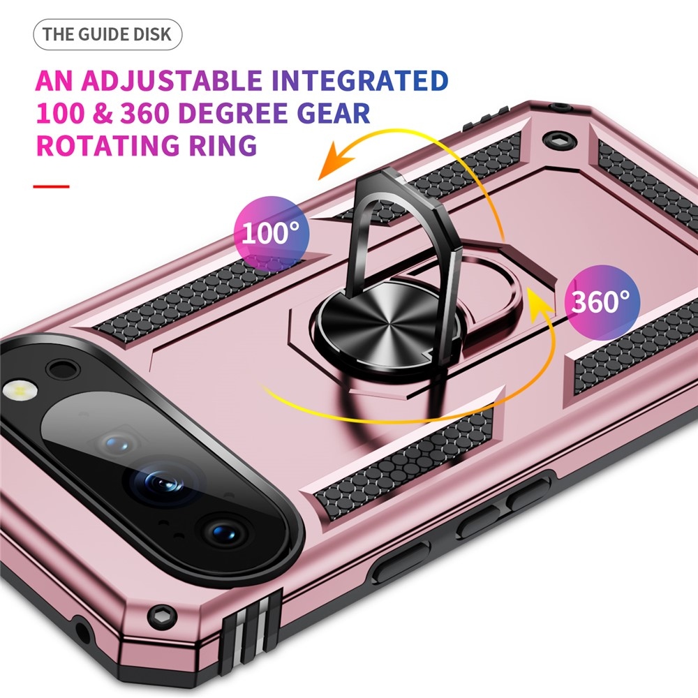 Ring odolný kryt na Google Pixel 10 Pro/Pixel 10 - růžovozlatý