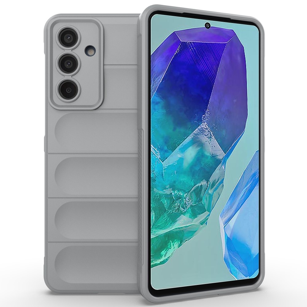 Rugg odolný gelový obal na Samsung Galaxy M55 5G - světlešedý