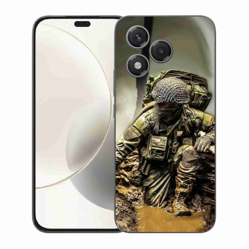 Gelový kryt mmCase na Honor 400 Lite - voják