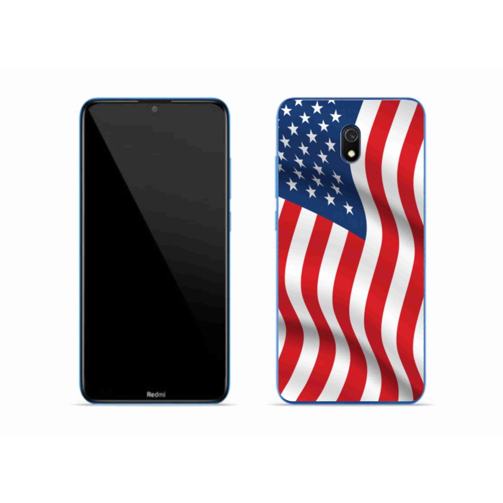 Gelový kryt mmCase na mobil Xiaomi Redmi 8A - USA vlajka