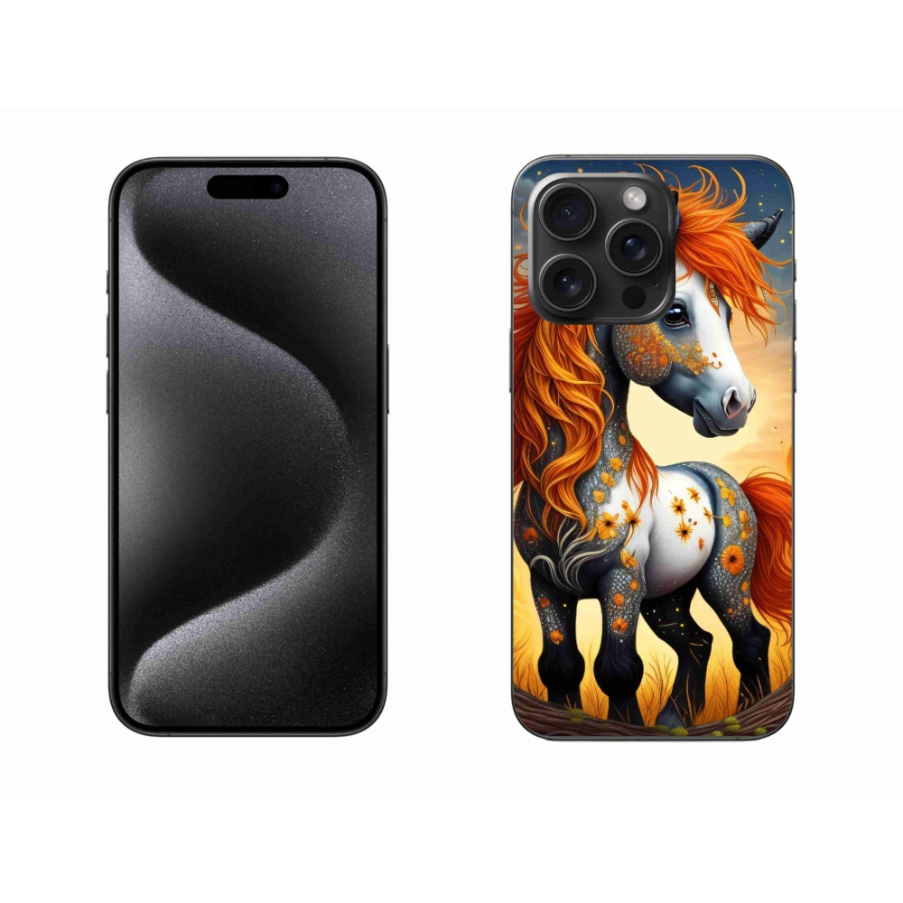 Gelový kryt mmCase na iPhone 15 Pro Max - barevný poník