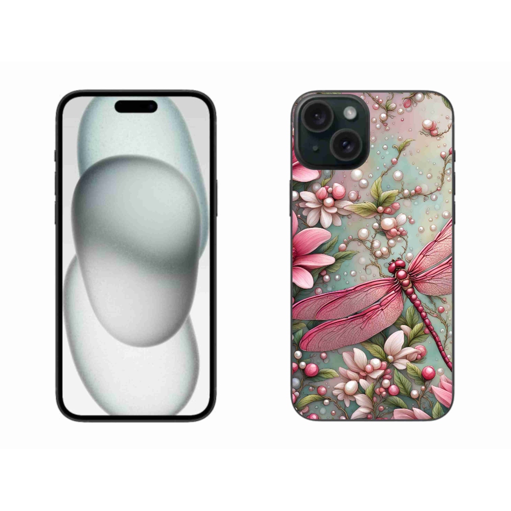 Gelový kryt mmCase na iPhone 15 Plus - vážka