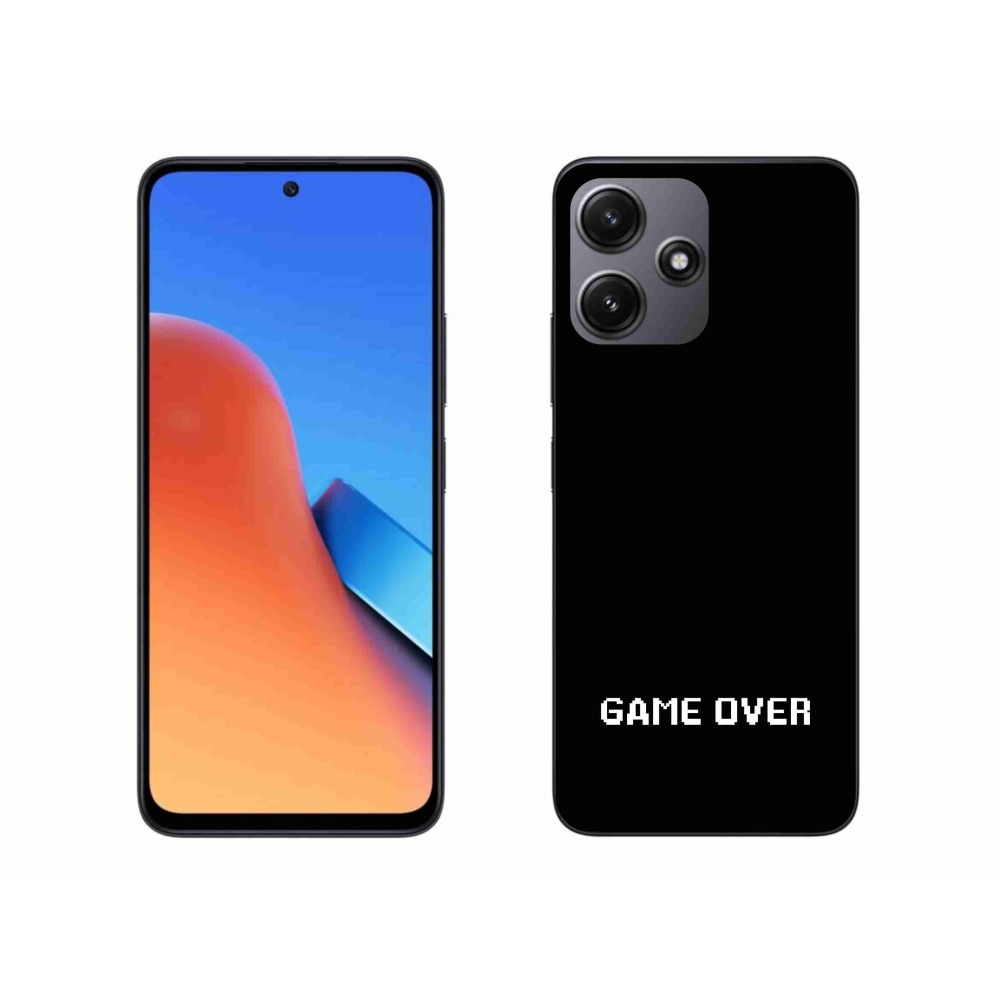Gelový kryt mmCase na Xiaomi Redmi 12 5G - game over černé pozadí