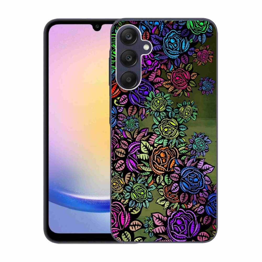 Gelový kryt mmCase na Samsung Galaxy A25 5G - květiny 6