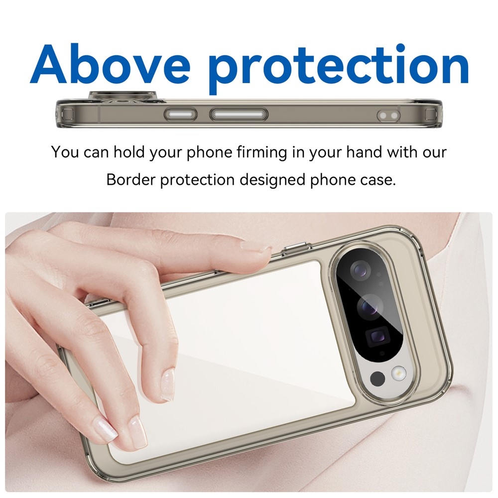 Gelový obal s pevnými zády na Google Pixel 10 Pro/Pixel 10 - šedý