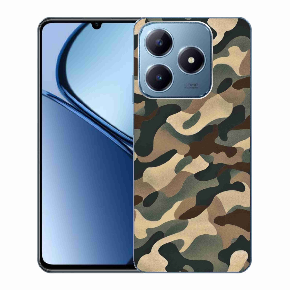 Gelový kryt mmCase na Realme C63 - maskáčový vzor 11