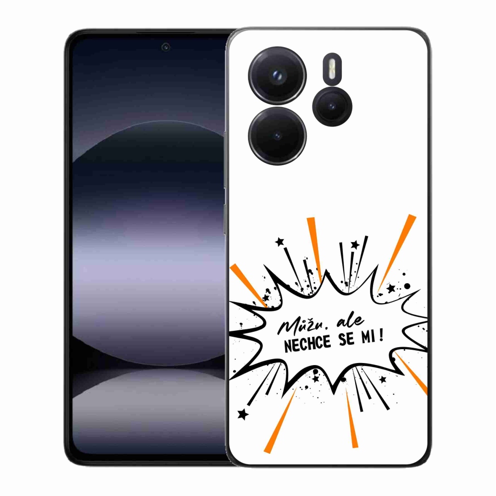 Gelový kryt mmCase na Xiaomi Redmi Note 14 - vtipný text 11 bílé pozadí