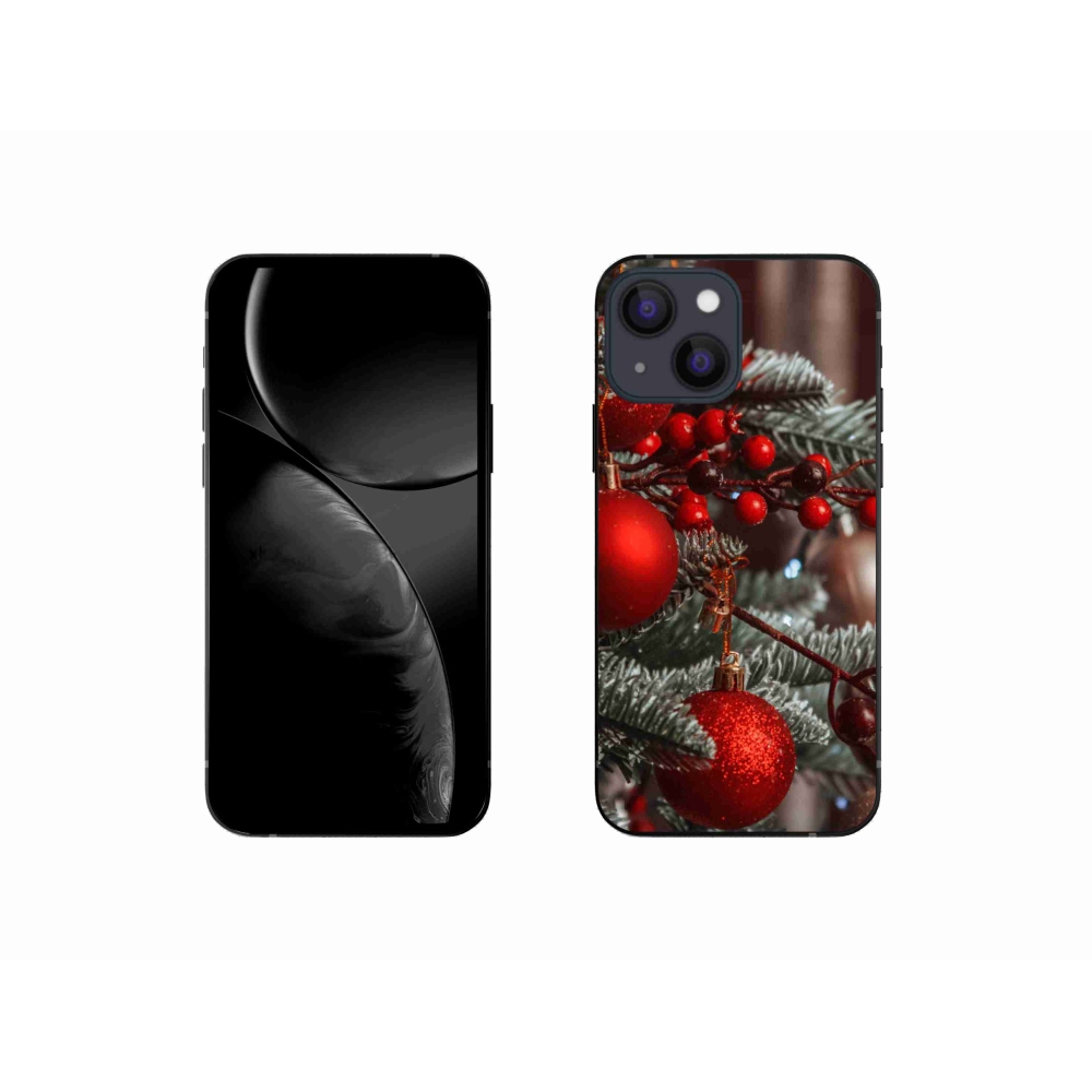 Gelový kryt mmCase na iPhone 13 mini - vánoční ozdoby 2