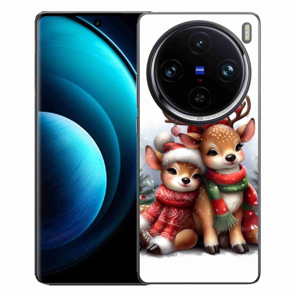 Gelový kryt mmCase na Vivo X100 Pro 5G - vánoční sobi