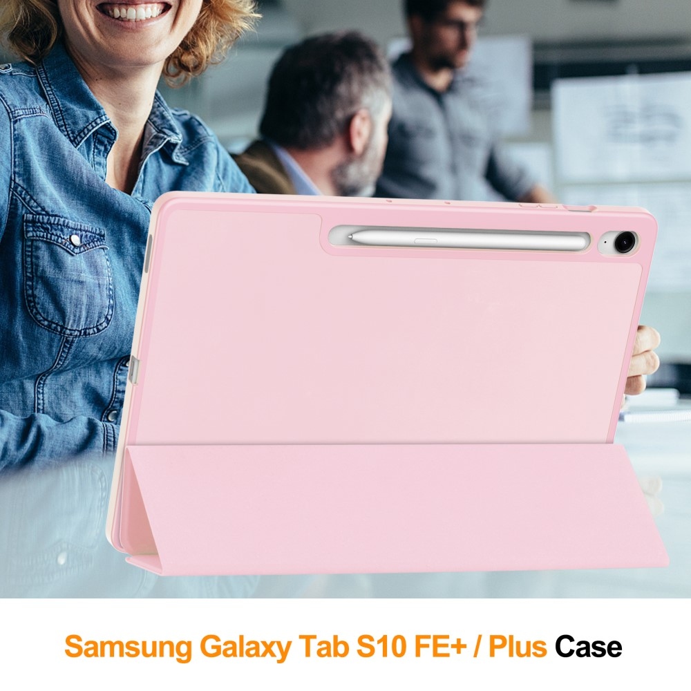 Cases chytré zavírací pouzdro na Samsung Galaxy Tab S10 FE+ - růžové
