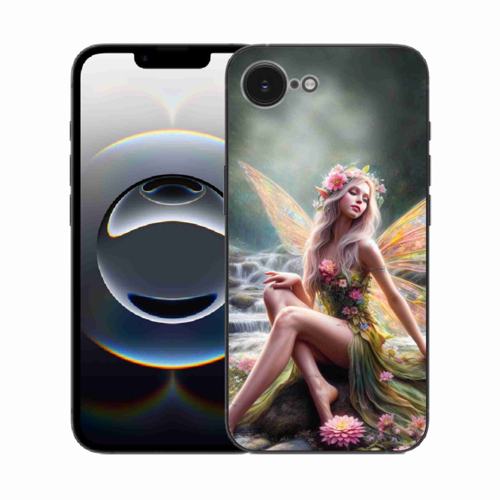 Gelový kryt mmCase na iPhone 16e - motýlí žena 1