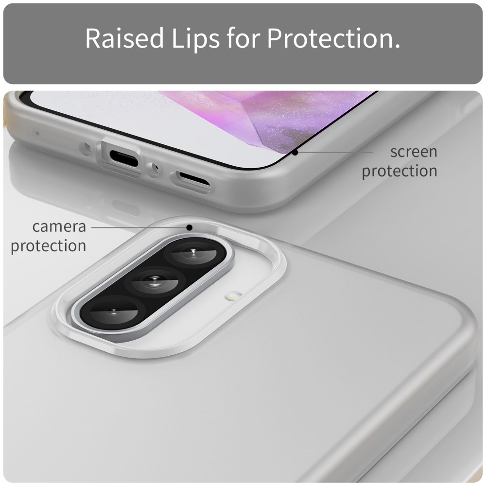 Candys matný gelový obal na Samsung Galaxy A36 5G/A56 5G - bílý