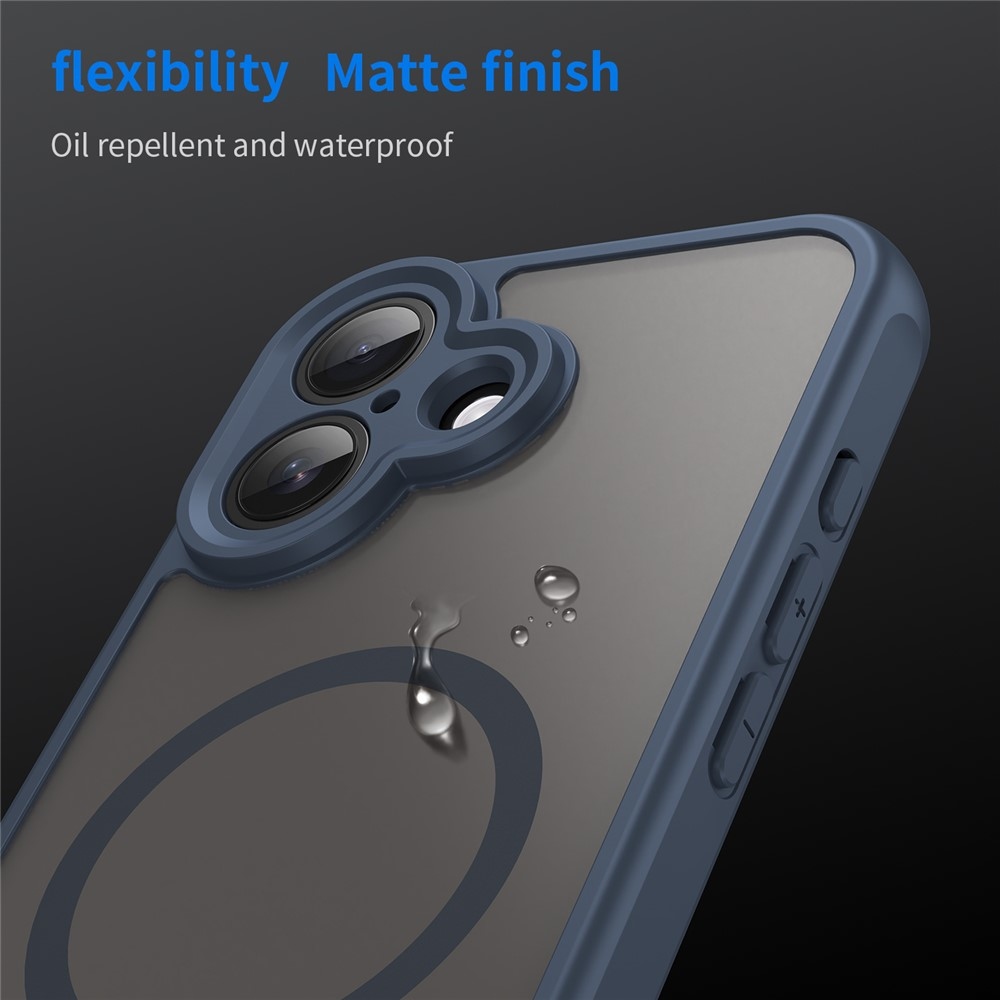 Case matný gelový obal s MagSafe na iPhone 17 - modrý