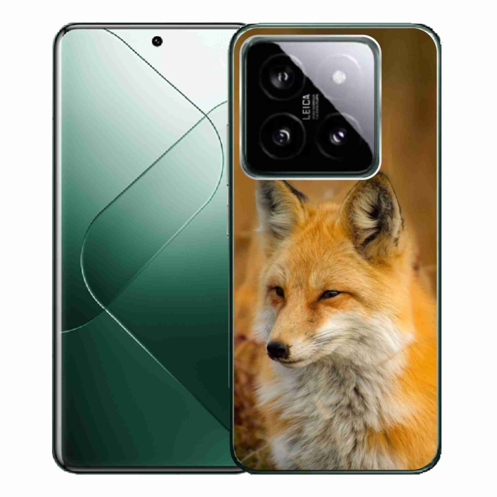 Gelový kryt mmCase na Xiaomi 14 Pro - liška