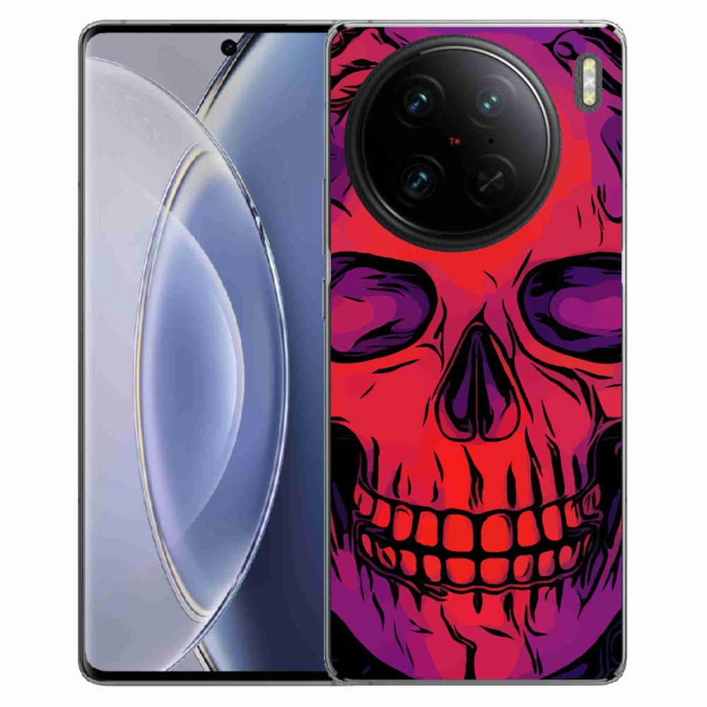 Gelový obal mmCase na Vivo X90 Pro - lebka