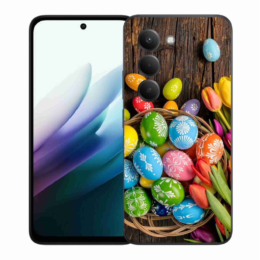 Gelový kryt mmCase na Xiaomi Redmi 15 4G/5G (171mm) - velikonoční vajíčka