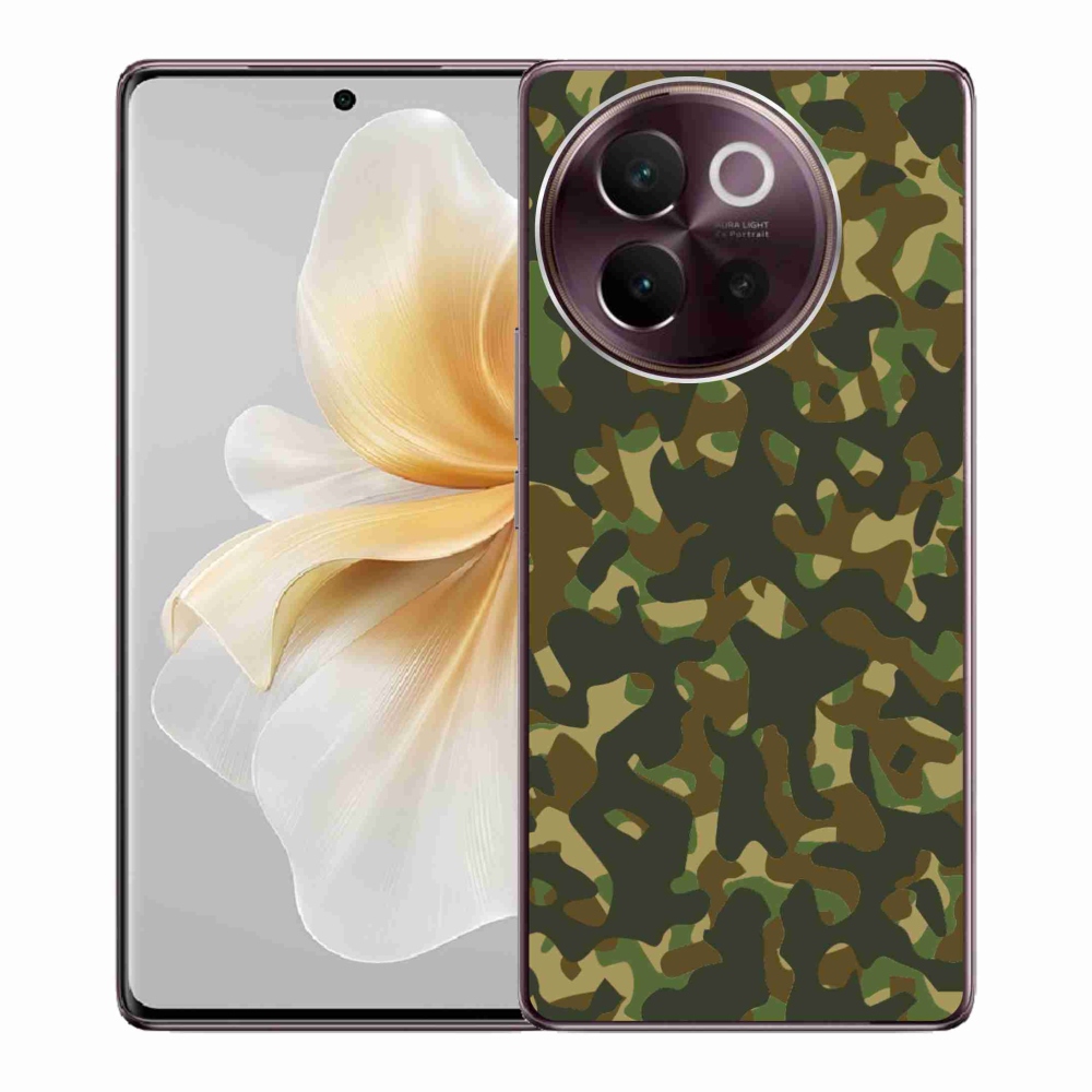 Gelový kryt mmCase na Vivo V40 Lite 5G - maskáčový vzor 1